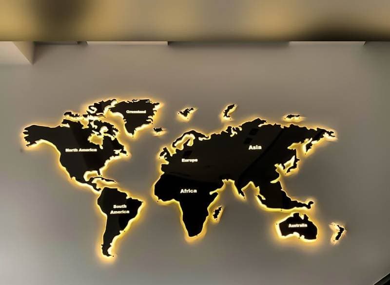 تابلو نقشه جهان